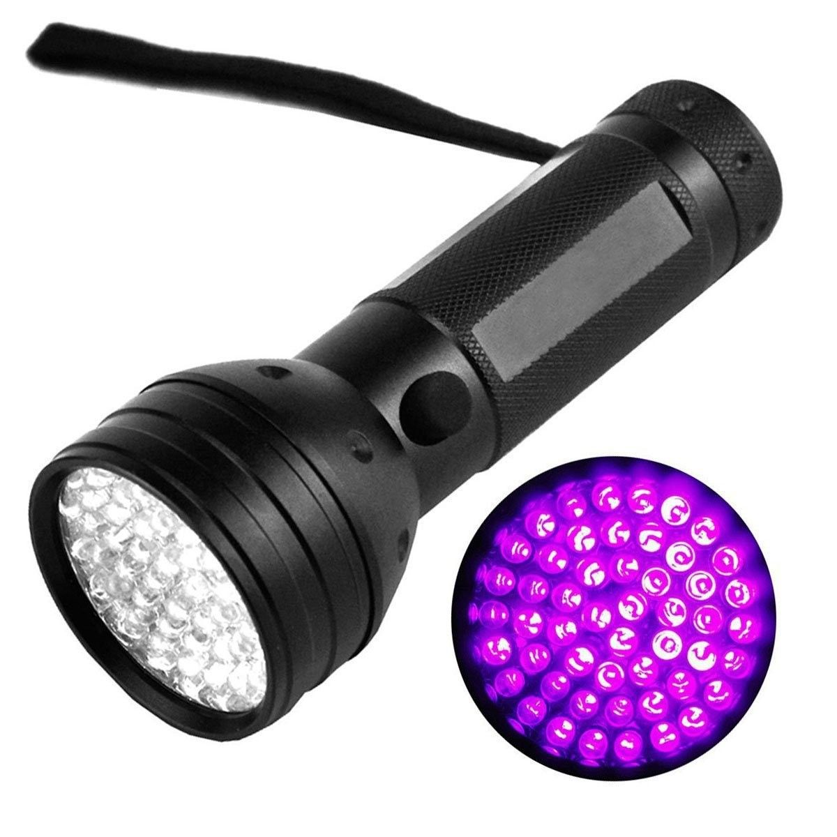 51LED Purple Light Flashlight UV Nail Light Flashlight Fluorescent Agent Fluorescent Detection Money Checking UV Lamp