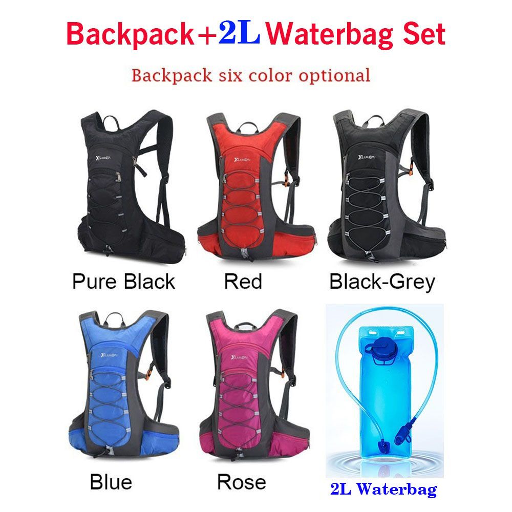 Hiking Backpack Sports Water Bag Rucksack Cycling Equipment Water Bladder Knapsack Slight Type for 2L Refill Hydration Bag