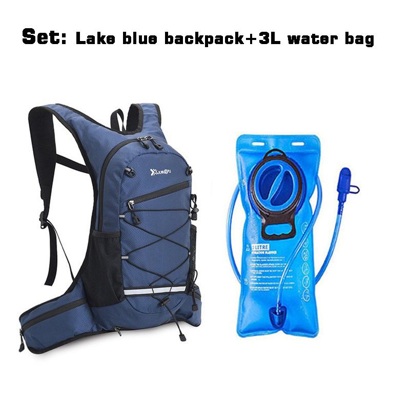 Outdoor Sports Water Bag Set 3 Liters Inner Bladder Water Bag Rucksack Waterbag Knapsack Backpack with Suction Nozzle Water Pipe