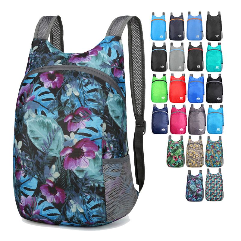 Outdoor Mountaineering Folding Bag Ultra Lightweight Carrying Storage Bag Travel Knapsack Travel Backpack Sports Skin Bag Rucksack